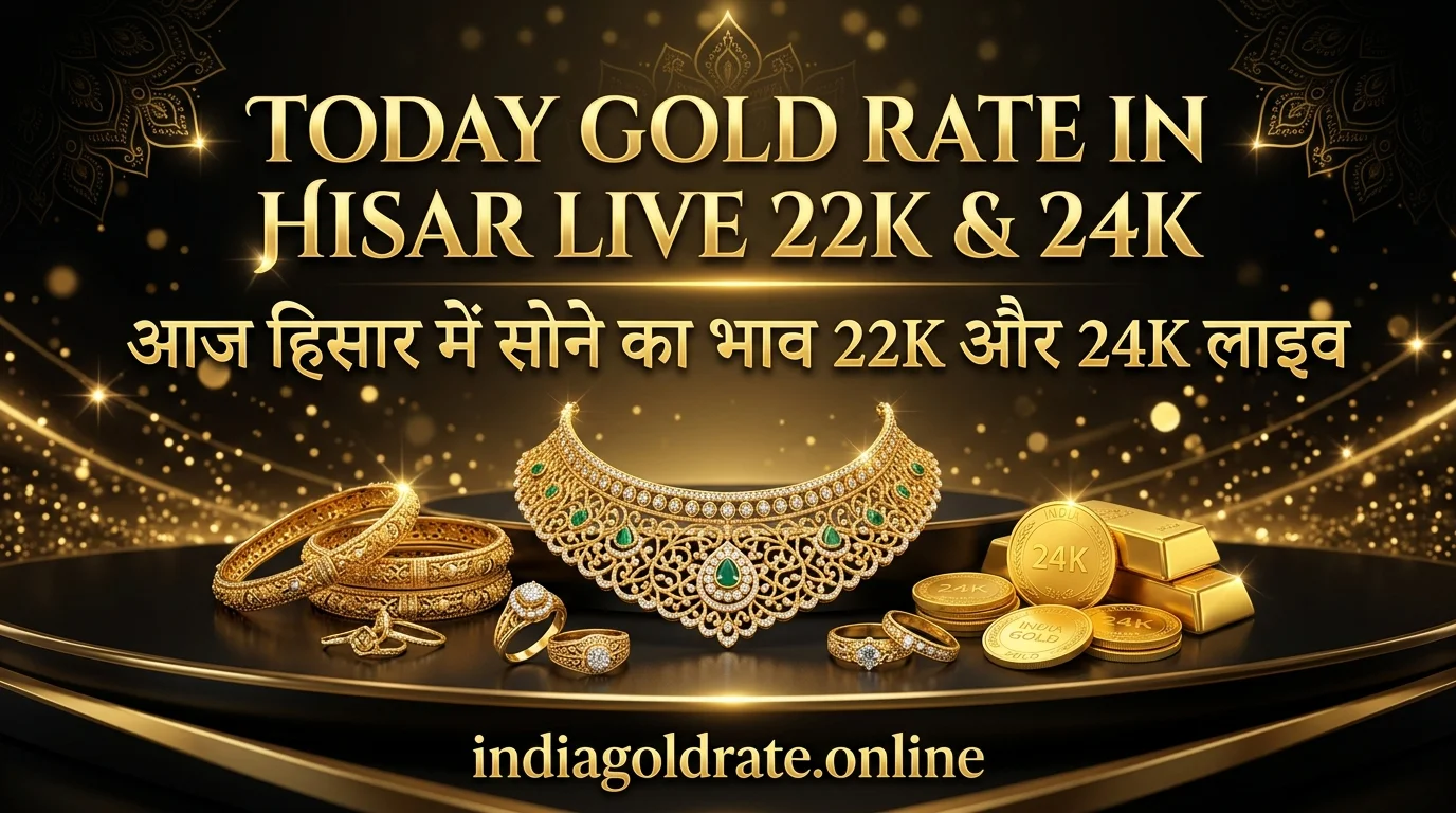 Today Gold Rate in Hisar Live 22K & 24K