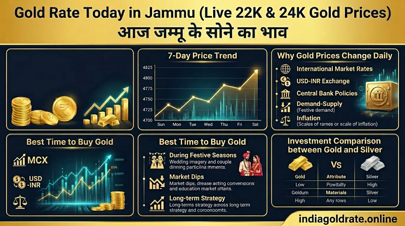 Gold Price in Jammu infographics