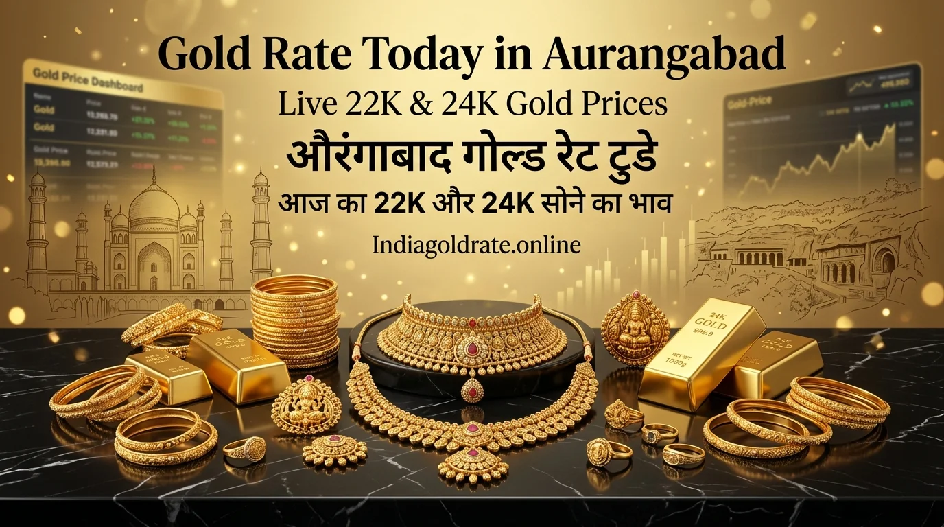 Gold Rate Today in Aurangabad (Live 22K & 24K Gold Prices)