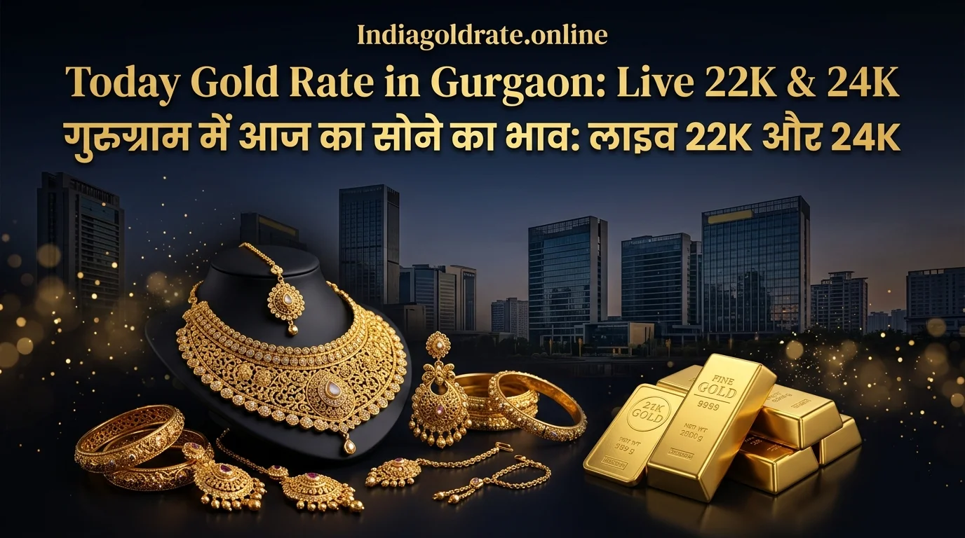Today Gold Rate in Gurgaon: Live 22K & 24K