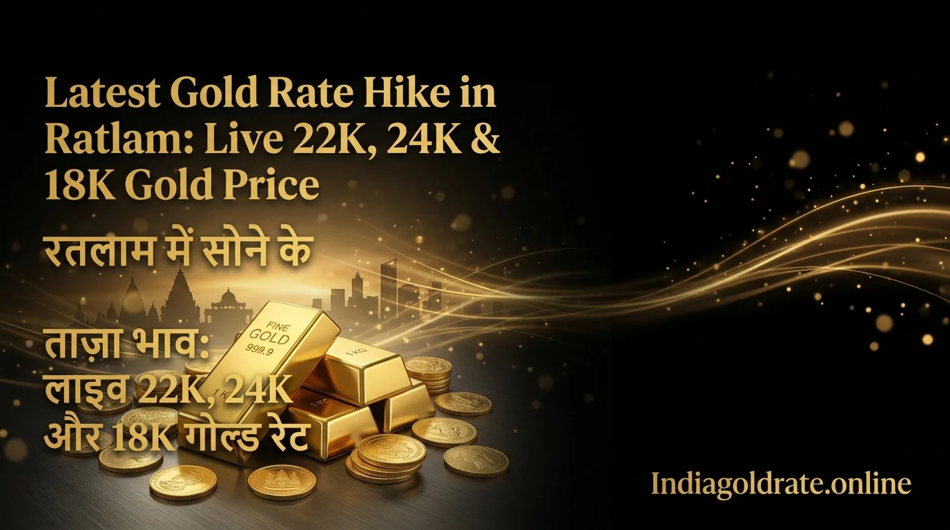 Latest Gold Rate Hike in Ratlam: Live 22K, 24K & 18K Gold Price