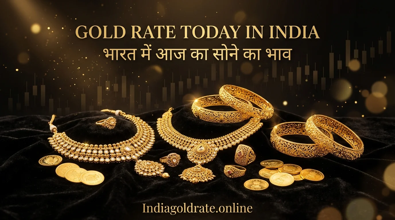 today gold rate in india